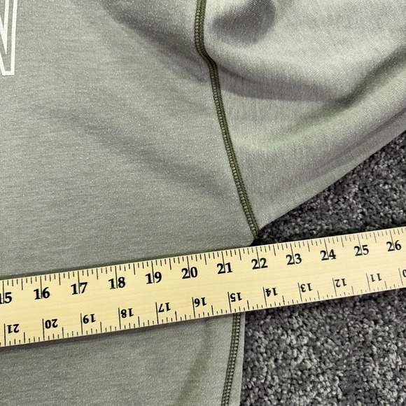 American Eagle Sweatshirt Womens Small Gray Green Fleece Crewneck Graphic Logo - Picture 3 of 10